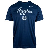 Nike aggies u-state script navy unisex t-shirt